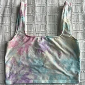 Billabong Tie Dye Cami Bra Sports Bra Cotton Size Small